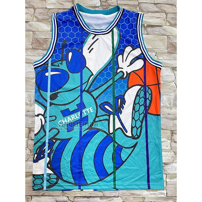 Maglia
 LaMelo Ball NO 2 Charlotte Hornets Mitchell & Ness Big Face Verde
